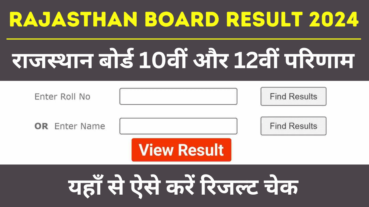 Rajasthan Board Result 2024