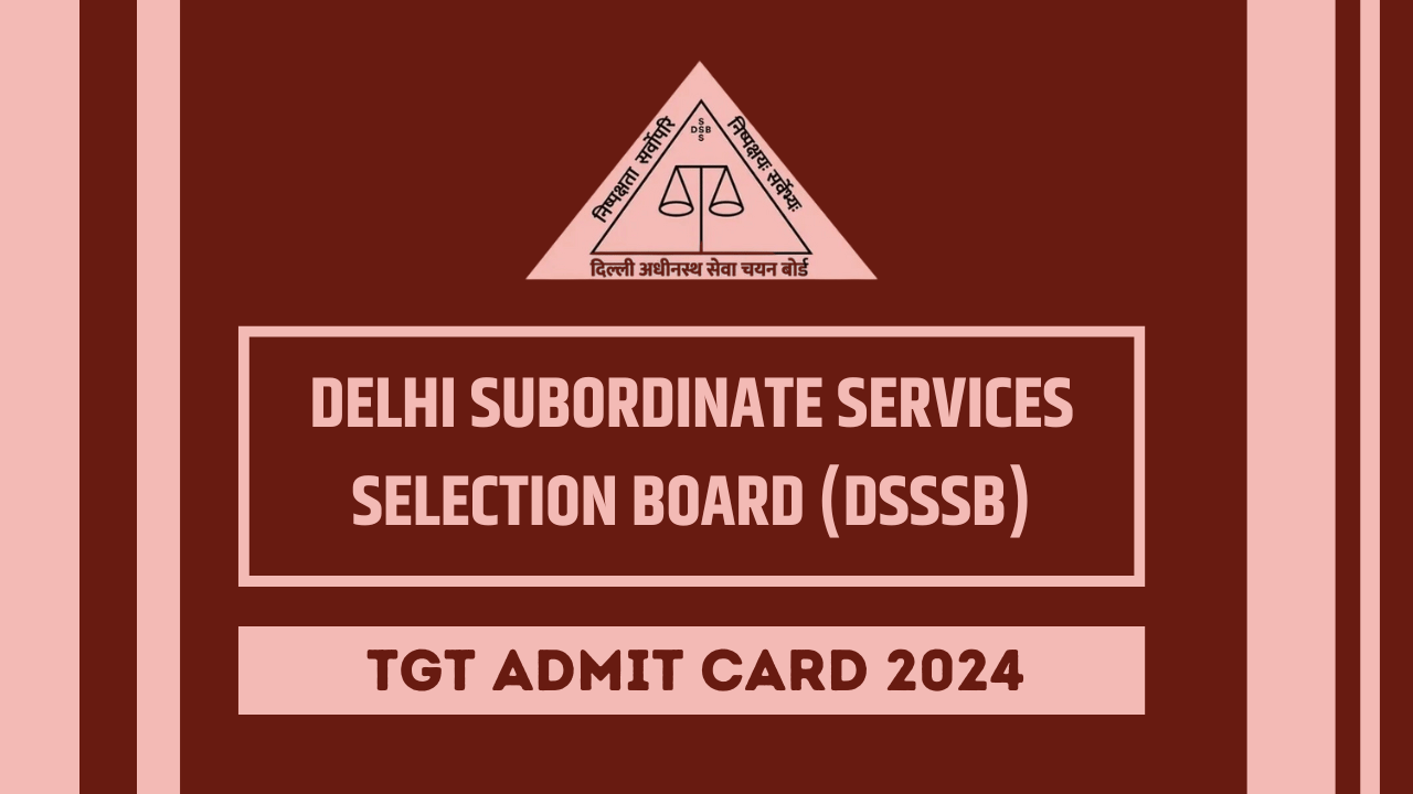 Delhi TGT Admit Card download
